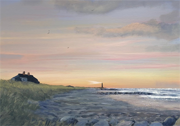 Nansenhuset - Kunstkort i ramme af Billedkunstner Gitte Toft. 